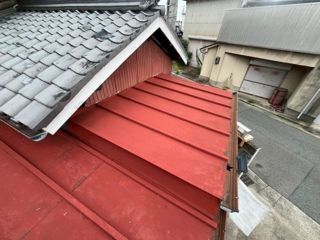 姫路市の雨漏りに困っていた金属屋根
